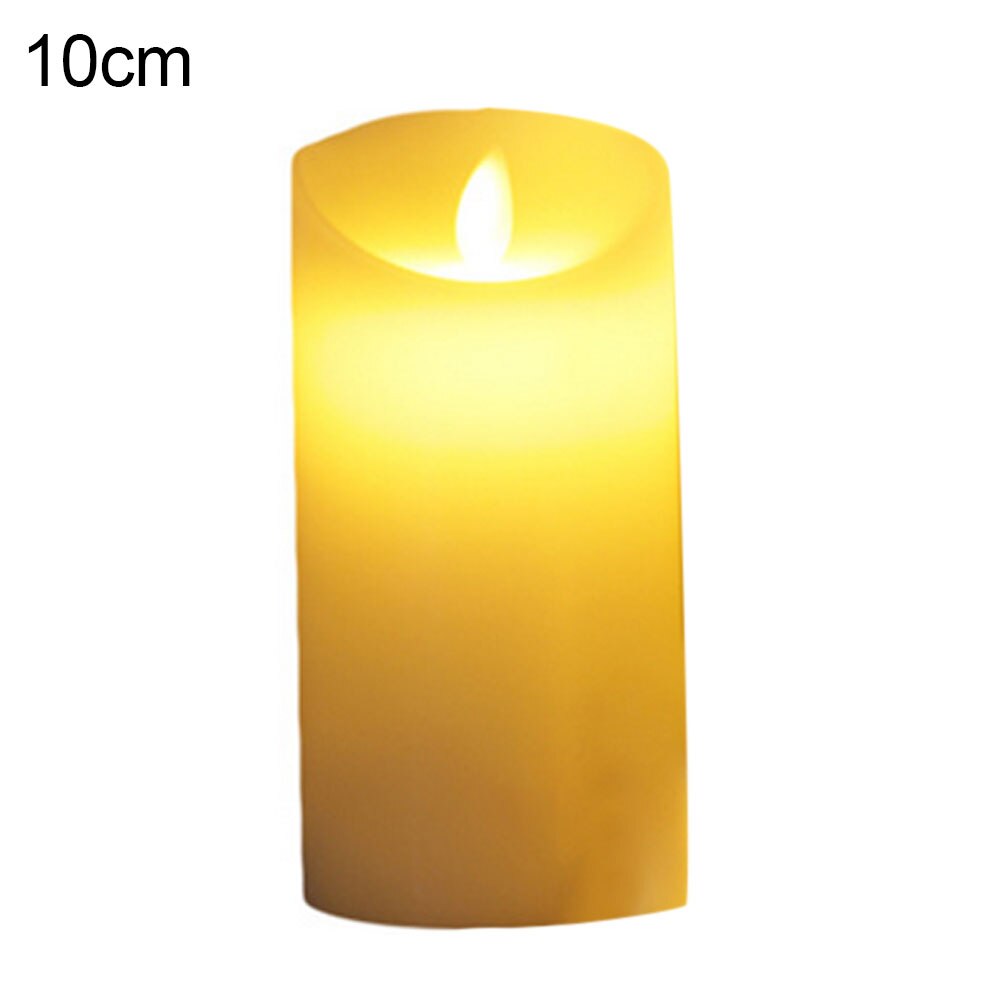 10/12/15/17/20cm elektroniska led ljus paraffin vax flamless ljus ljus dekorativa ljus lampa bröllopsfest heminredning: 10cm