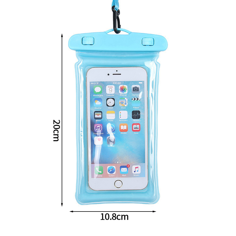 Waterproof Phone Bags Case Touch Screen Mobile Phone Cover with Lanyard Universal SmartPhone Cover Outdoor Swimming Diving 방수팩: SKY BLUE