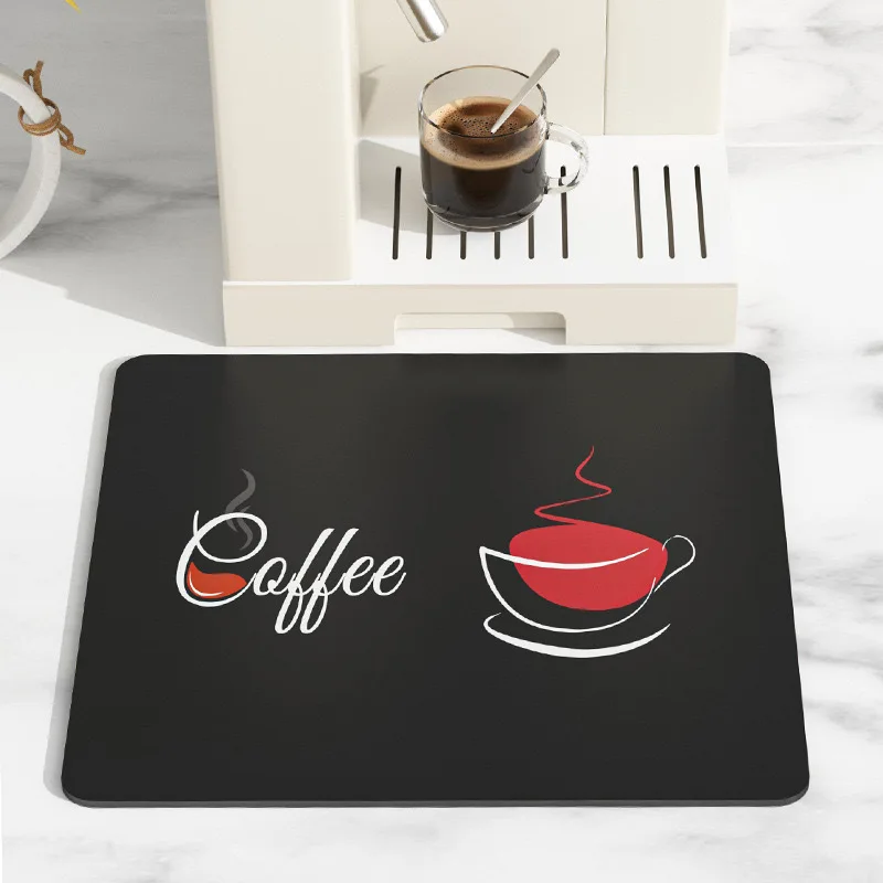 Upgraded Diatomite Sink Splash Guard Kitchen Faucet Absorbent Mat Drip Catcher Drying Faucet Pad for Counter Bathroom Bar Tools: M / MULTI