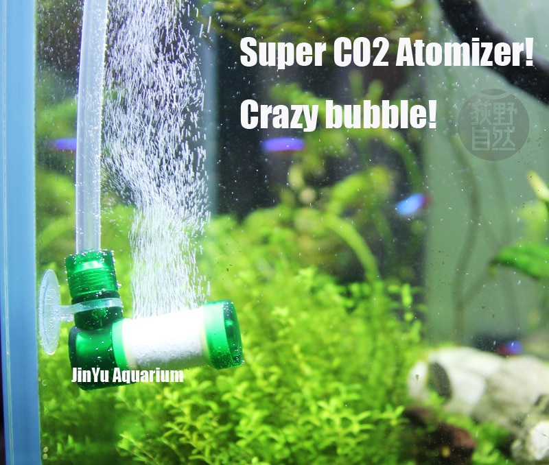 CO2 super verstuiver diffuser water plant tank aquarium landschap UP mini nano crazy bubble
