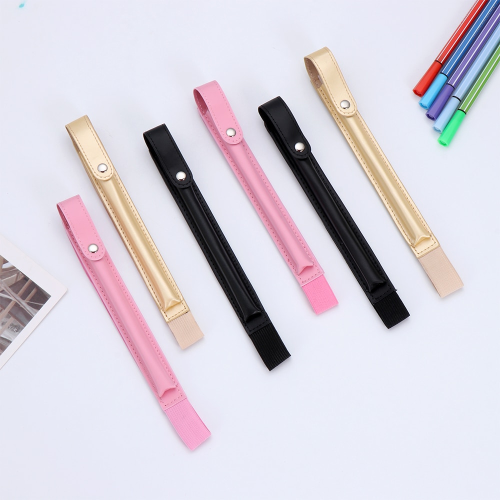 Magnetisk spenne elastisk elektronisk beskyttelse stylus blyant pennsett lærveske for epleblyant 1 2 ipad mini air pro office