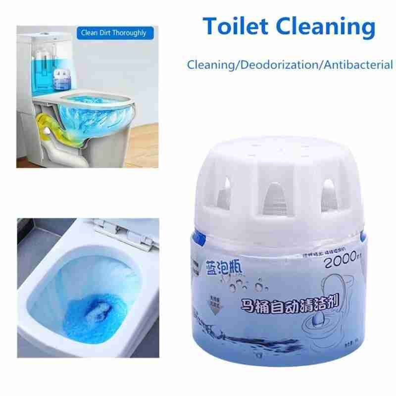 1 Bottle Toilet Cleaner Automatic Toilet Cleaner Assistant Blue Wc Bathroom All-Purpose Cleaning Cleaner Bubble S2V7