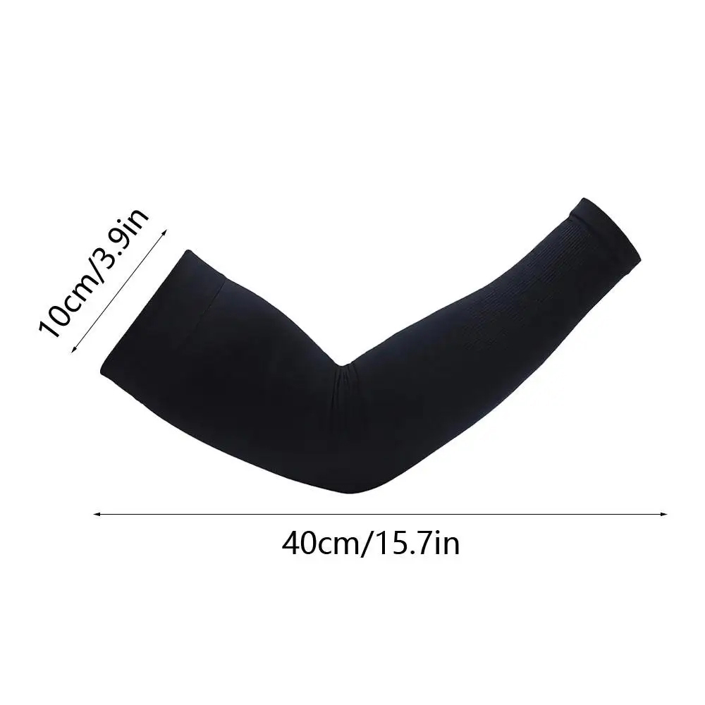 1 Paar Sommer-Sonnenschutz-Ärmel aus Eisseide für Herren, Übergröße, Armschutz, UV-Schutz, Handschuhe, Armstulpen, schnell trocknend, Armwärmer