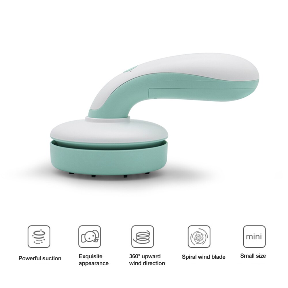 Mini Handheld Cleaner USB Rechargeable Desk Cleaner Cleaning Tool for Cleaning Desktop Keyboard Sofa Car Vacuum Cleaner Sucke: Green