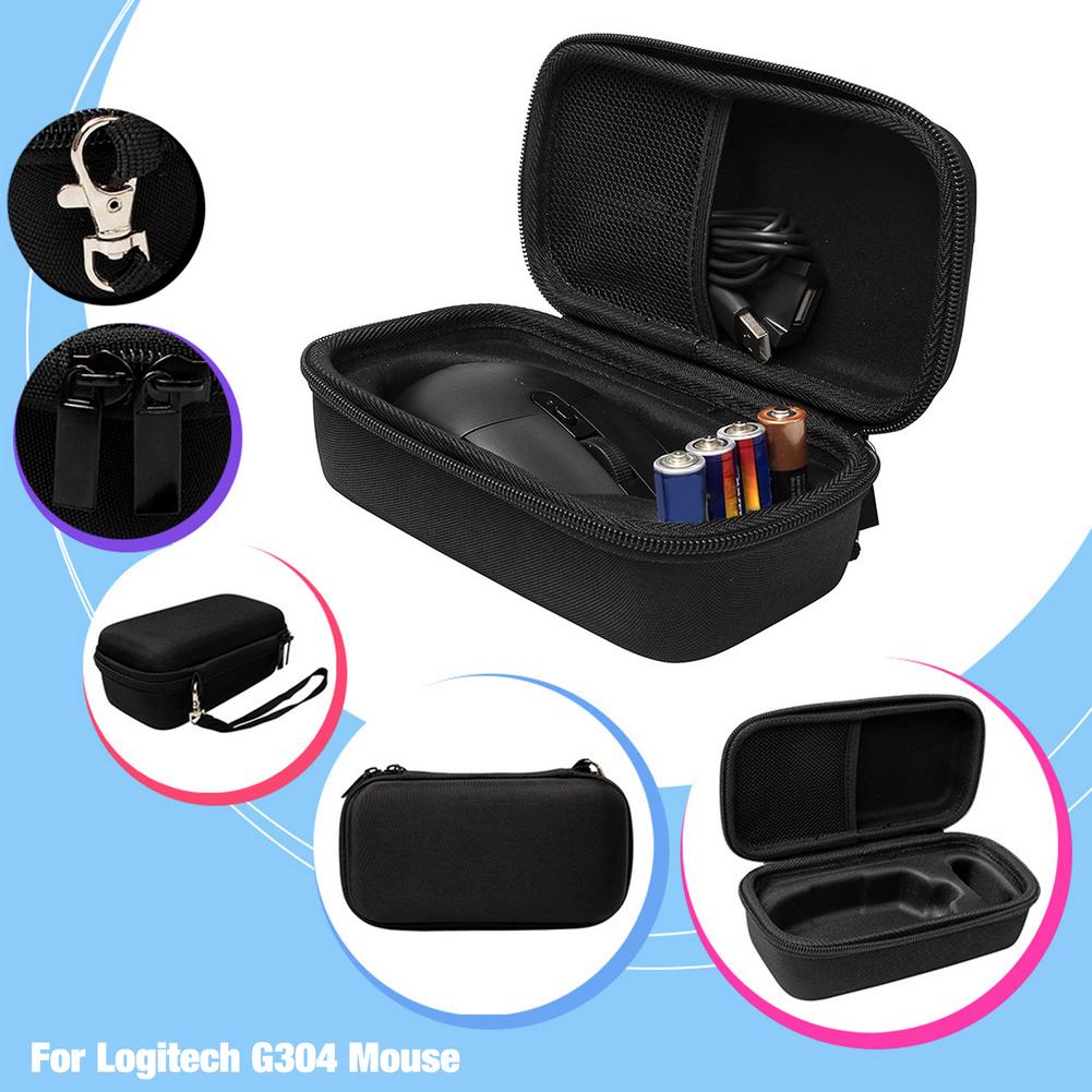 Carrying Bag Gaming Mouse Storage Box Case Pouch Shockproof Waterproof Accessories Travel Cover For Logitech G304 Wireless Mouse