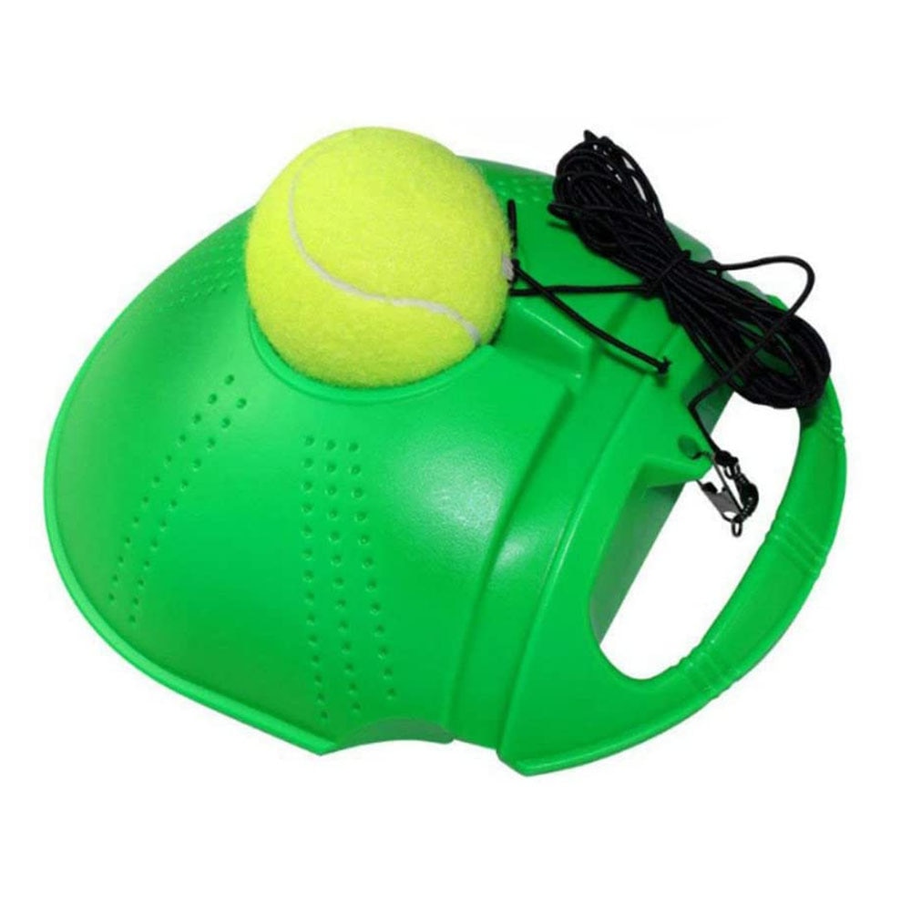 Tennis Ball Trainer Rebound Ball with String Baseboard Self Study Tennis Training Tool Accessories Exercise Equipment: Green