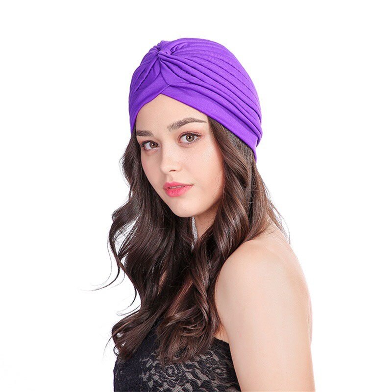 retro ensfarget tonet lue dame yoga sport hårbånd hijab varmt sjal dame foulard femme pannebånd hår bufanda mujer sjal