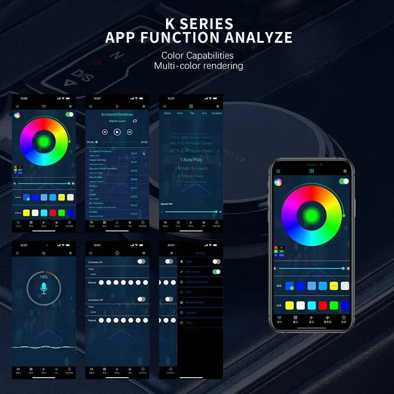 Auto RGB Ambient LED Light Strip USB Glasvezel Sfeer Neon Onzichtbare Lichtstrip Middenconsole Deur Decoratie Lamp