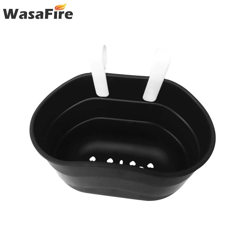 Cute Bicycle Basket Children Bike Front Handlebar Carrier Scooter Saddle Bag Kid Cycling Bags Plastic Bicycle Accessories: black