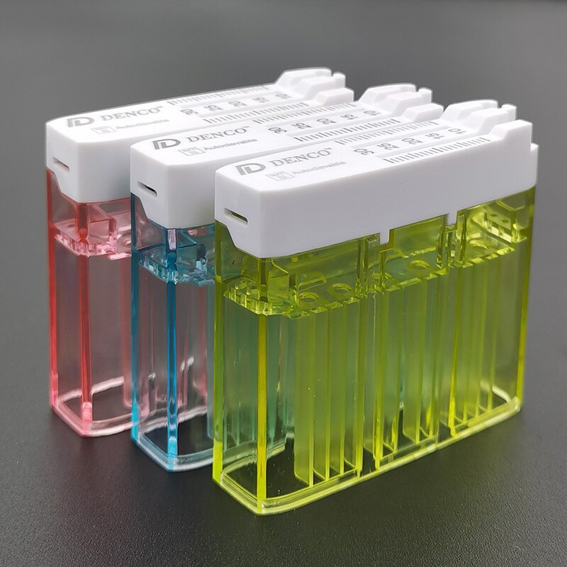 5pcs Dental Endo Files Sterilization Box Multi Function Endo Disinfection Box Autoclavable Measurement Dental Files Organizer