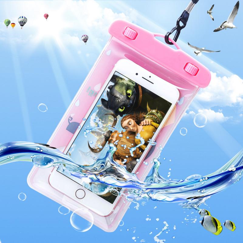 Cartoon Animal Phone Waterpoof Bag For Swimming Beach Diving Surfing Swimming Bag Phone Waterpoof case TXTB1