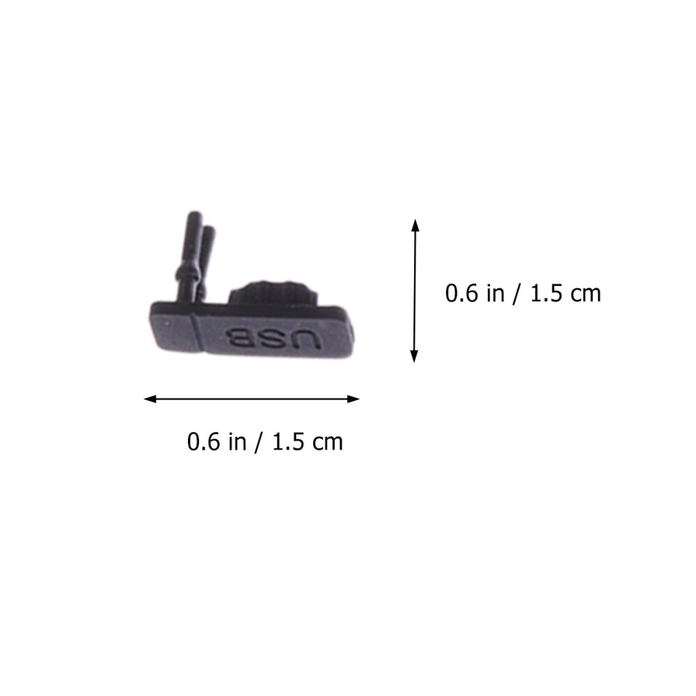 10Pcs Micro Usb Stof Plug Usb Cover Flap Usb Data Poort Opladen Stof Plug Blok Sofe Siliconen Cover Voor telefoon (Gemengde Type)