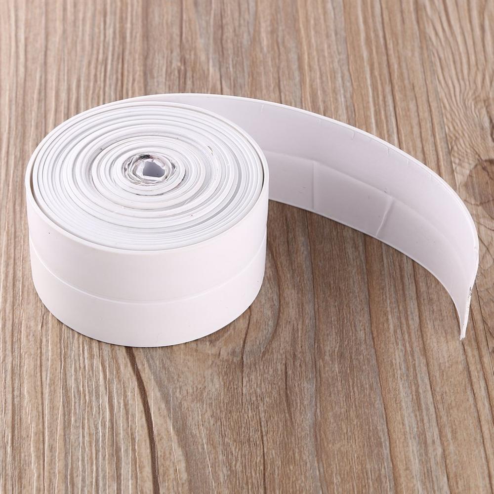 3.2m*38mm hvidt meldugfast vandtæt striptape til badeværelseskøkken langvarig mugbestandig slidstærk hjørnelinjemærkat