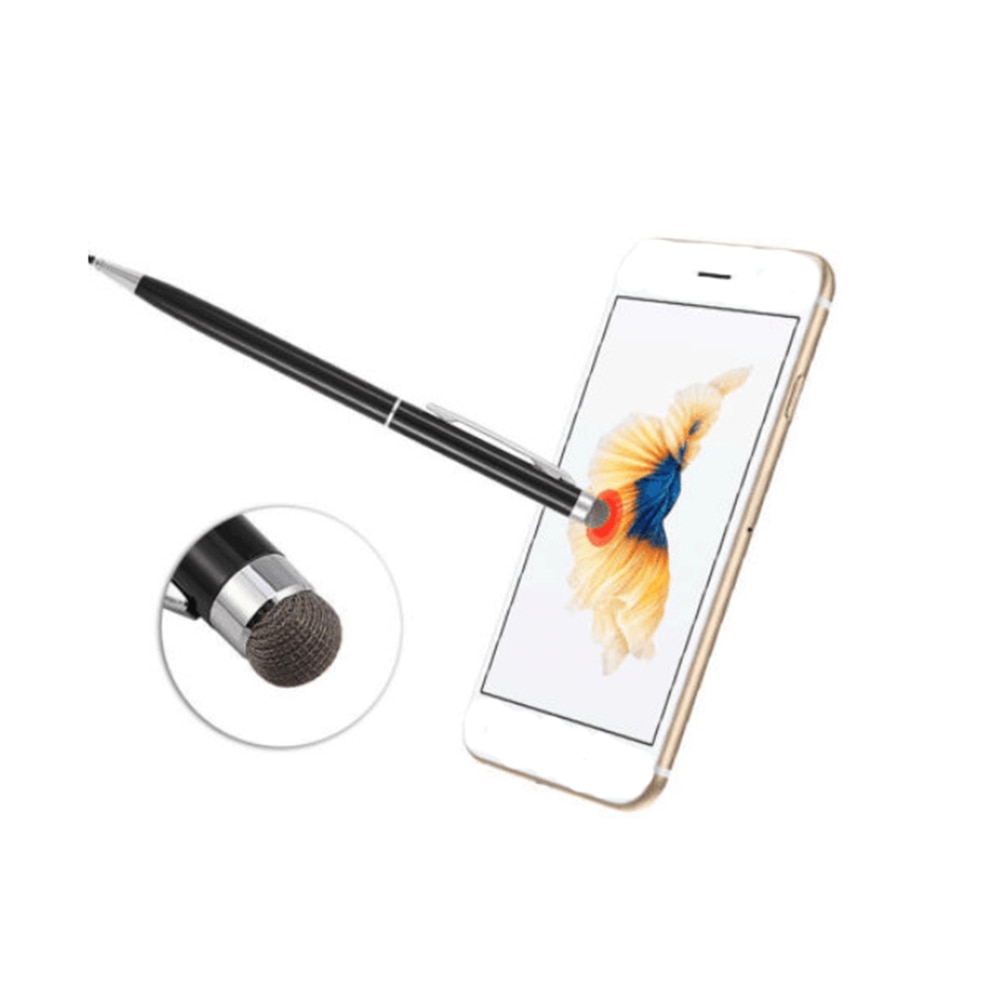 Universal 2 in 1 Kapazitiver Touch Screen Stylus Pen mit Tuch Kopf für Android/IOS Handy Tablet für iPhone für Huawei