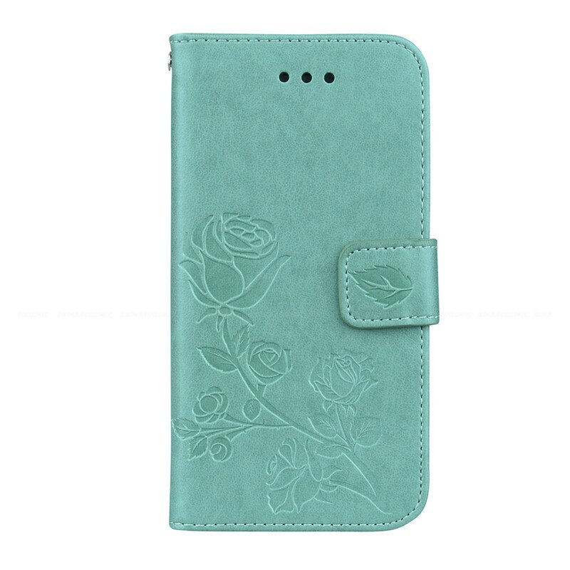 For Huawei P9 Lite Mini Case PU Leather Phone Case For Huawei P9Lite Mini Enjoy 7 SLA-L02 SLA-L22 SLA-L03 Case Flip Cover Fundas: Green