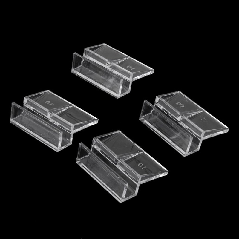 4Pcs Acryl Clip Houder Glazen Deksel Houder Voor Aquarium Fish Tank 10Mm