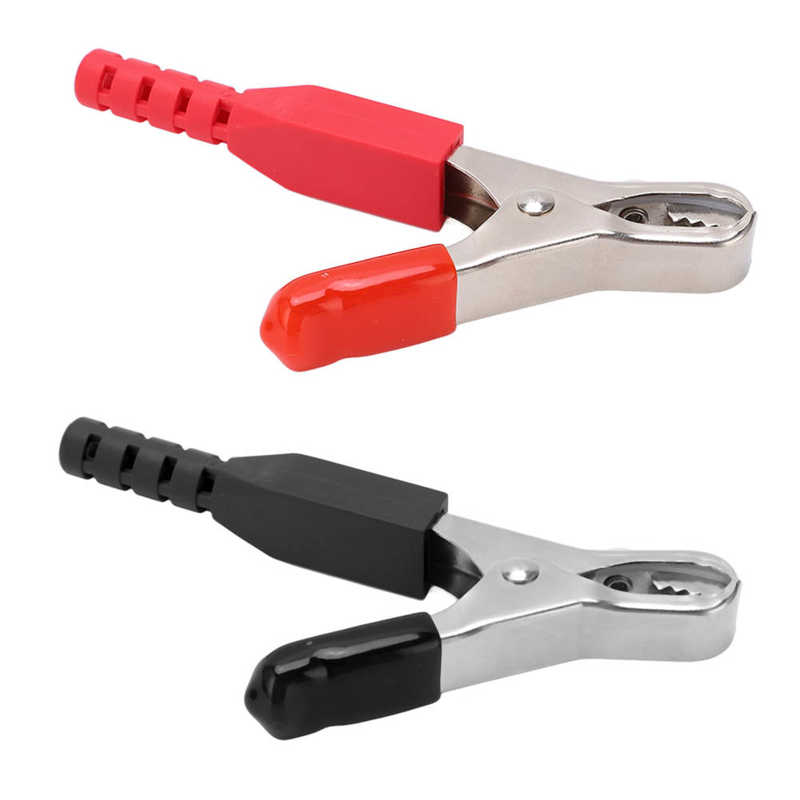 Battery Safety Clamp Heavy Duty Welding High Accuracy /Set 40A Battery Charger Clip for Electronic Industrial Equipment