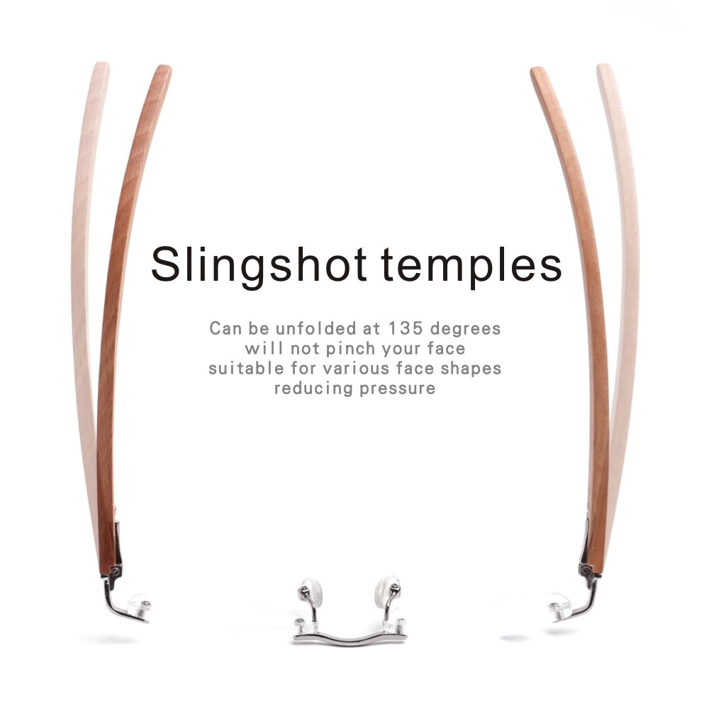 Gafas de lectura sin montura para hombre y mujer, lentes de aumento, madera, acrílico transparente