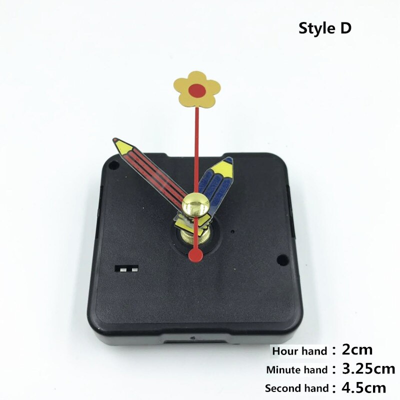 1 Set Wall Clock Mechanism Clockwork Practical Quartz Wall Clock Movement Repair Parts Replacement Include Hands: Style D