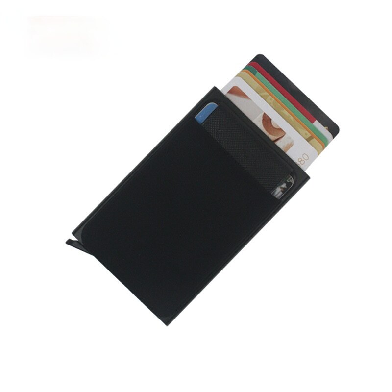 Pop Up Card Male Wallet Mini Package Aluminum Metal Protective Gear Storage Bag Smart Quick Release Women Wallet