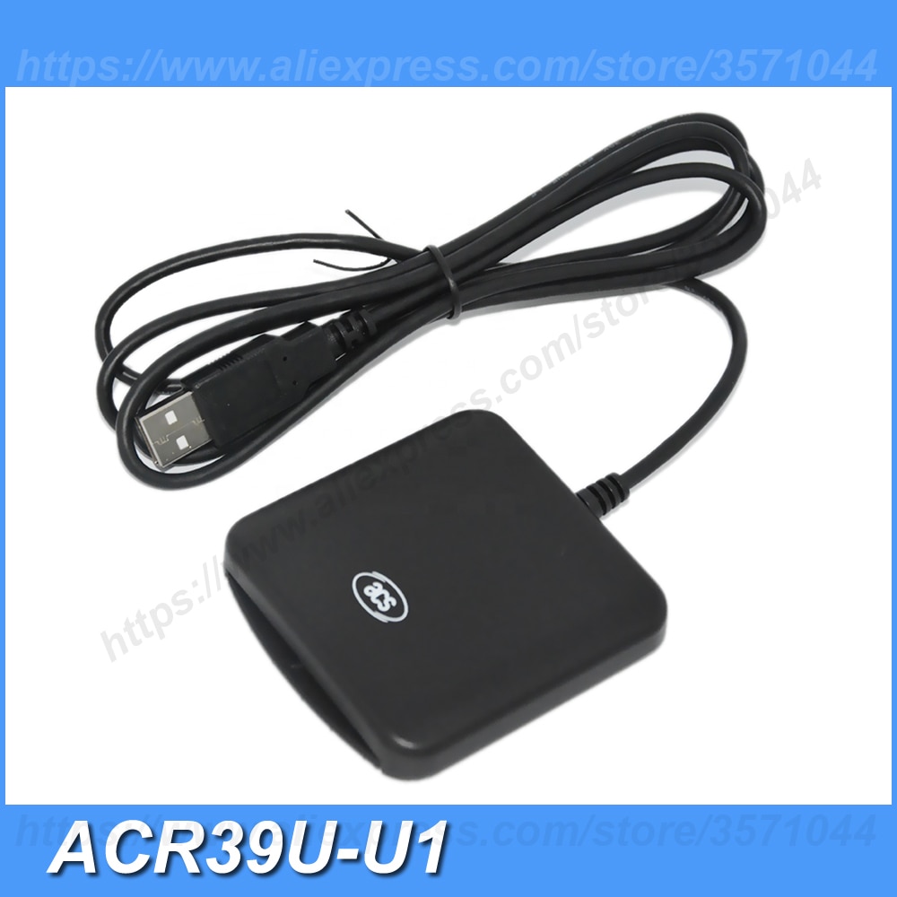 Acr 39u-u1 acr 39u kompatibel acr 38u-i1 protable kontakt smart ic chip kortleser skriver støtte mac&amp;linux os