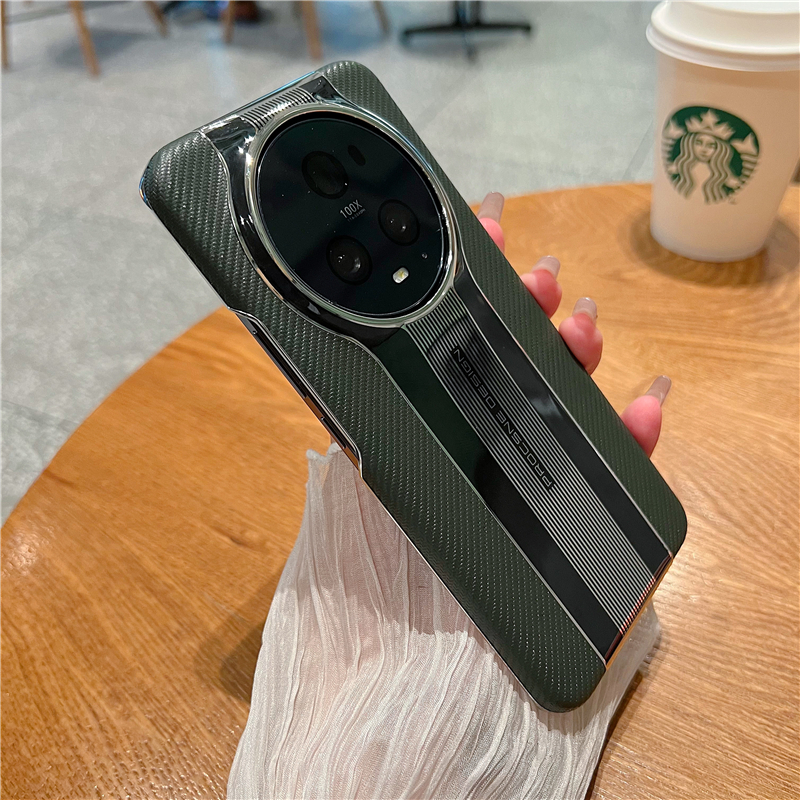 Para Funda Huawei Honor Magic 6 Pro Magic 6 5 3 4 7 pro Funda de teléfono Funda de cuero con textura de fibra de lujo a prueba de golpes: EVA / green