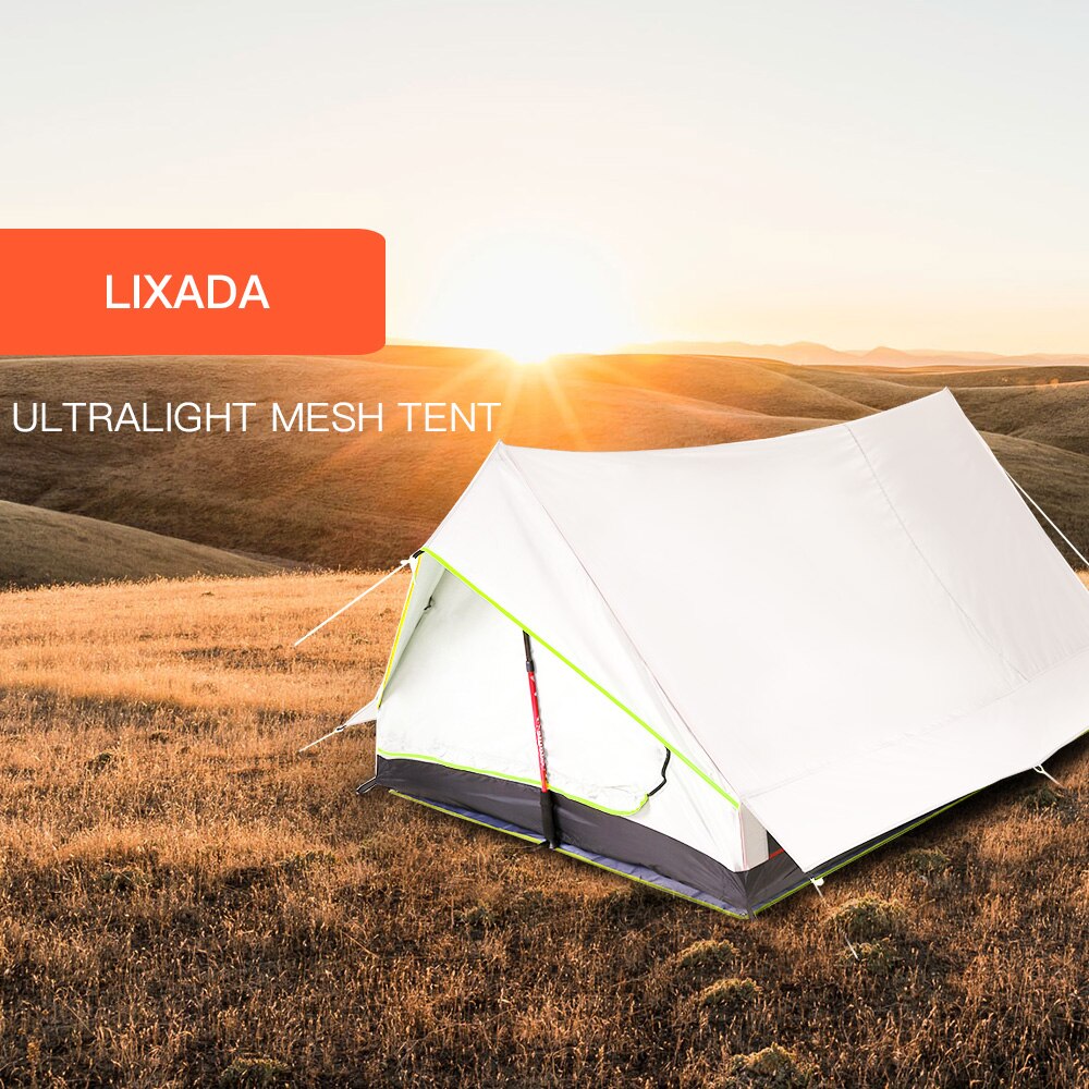 Lixada Ultralight 2 Persoon Dubbele Deur Mesh Tent Onderdak Perfect Voor Camping Backpacken En Thru-Wandelingen Tenten Outdoor Camping