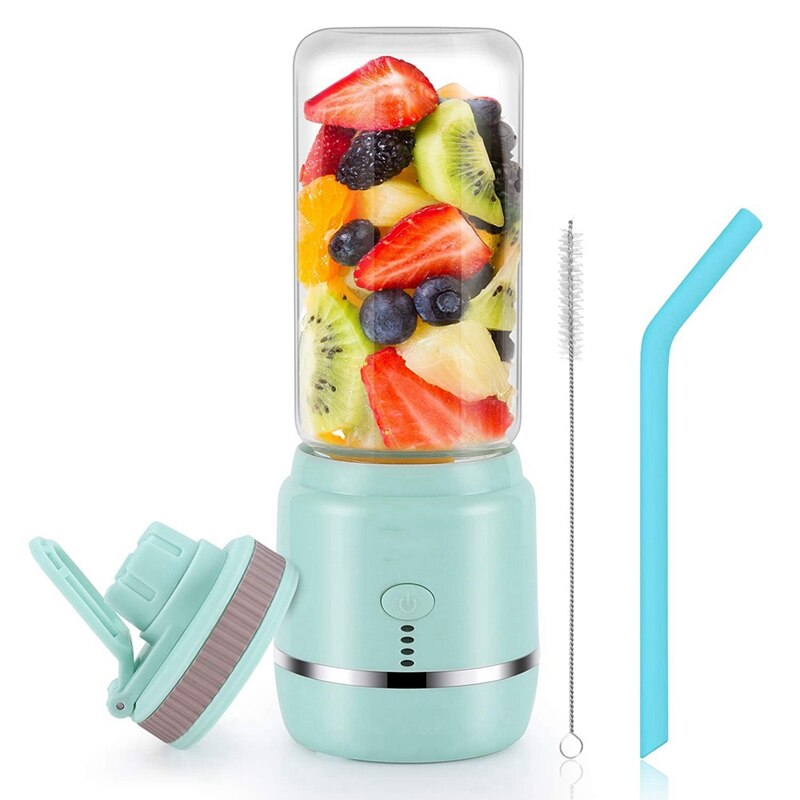 -Portable Personal Blender, USB Rechargeable Wireless Electric Juicer Blender for Fruit Smoothies: Default Title