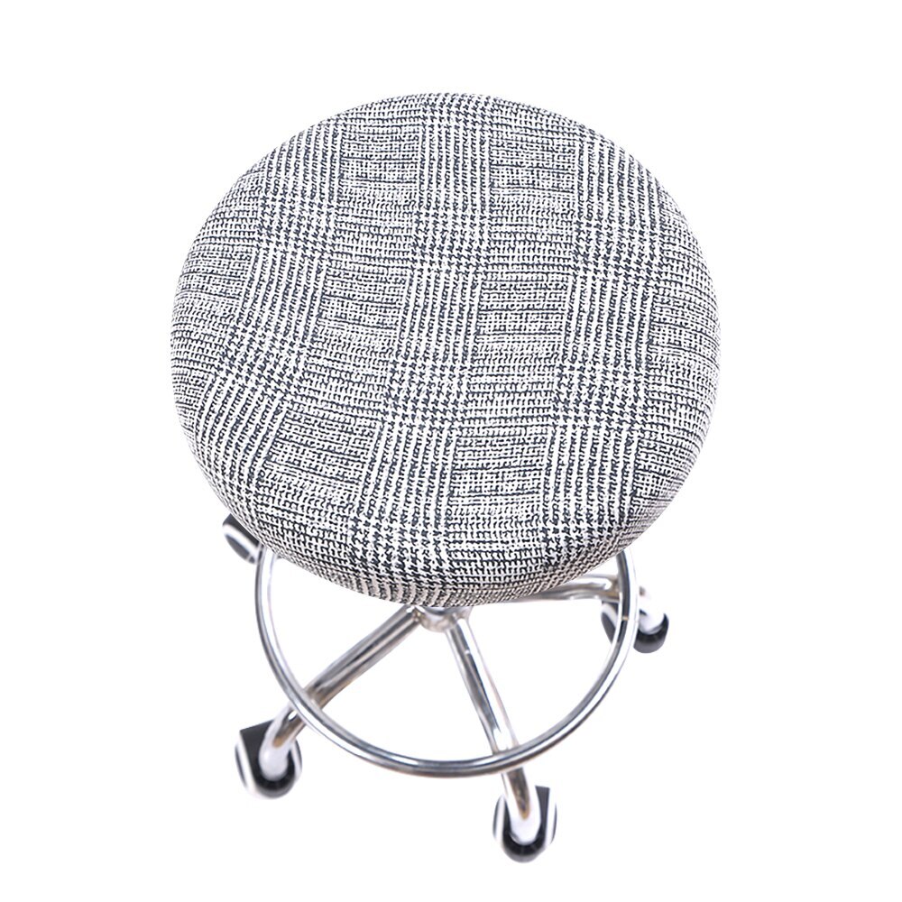 Ronde Stoel Cover Barkruk Cover Elastische Seat Cover Stoel Protector Effen Kleur Thuis Stoel Hoes Spandex: 6