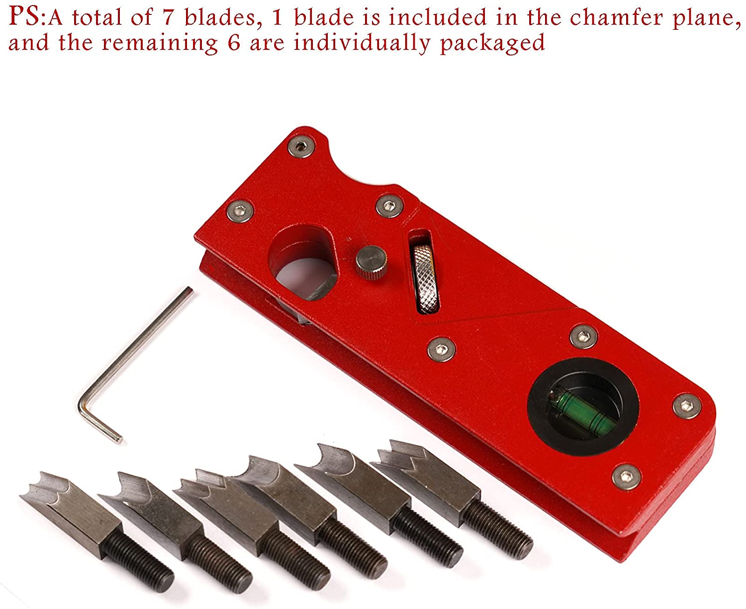 Chamfer Plane for Wood, Metal Woodworking Edge Corner Plane Flattening Tool, Woodwork Hand Planer 19QB