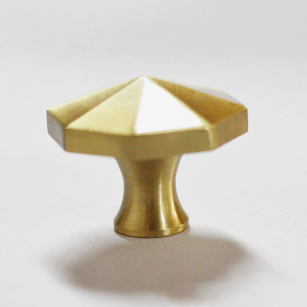 4 Stks/set Messing Garderobe Grip Kast Deurklink Achthoekige Lade Knop