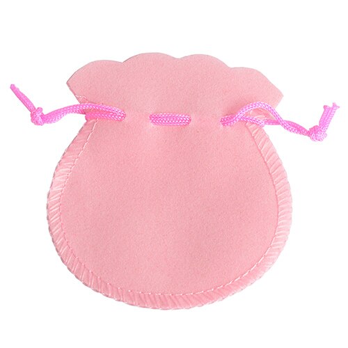 100pcs 7*8cm 9*12cm Velvet Bags Drawstring Pouch Calabash Jewelry Packing Bags Wedding Xmas Party Bags cadeau sachet bonbon: Pink / 7x8cm