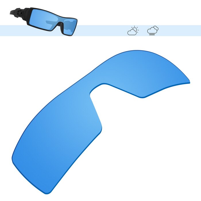 Glintbay Polarized Replacement Sunglasses Lenses for Oakley Oil Rig-Multiple Options: HD Blue