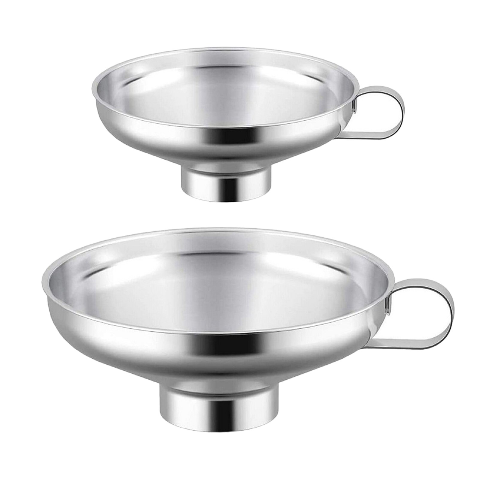 Stainless Steel Oil Pouring Decanting Funnel Can Kitchen Supply Tool Hopper