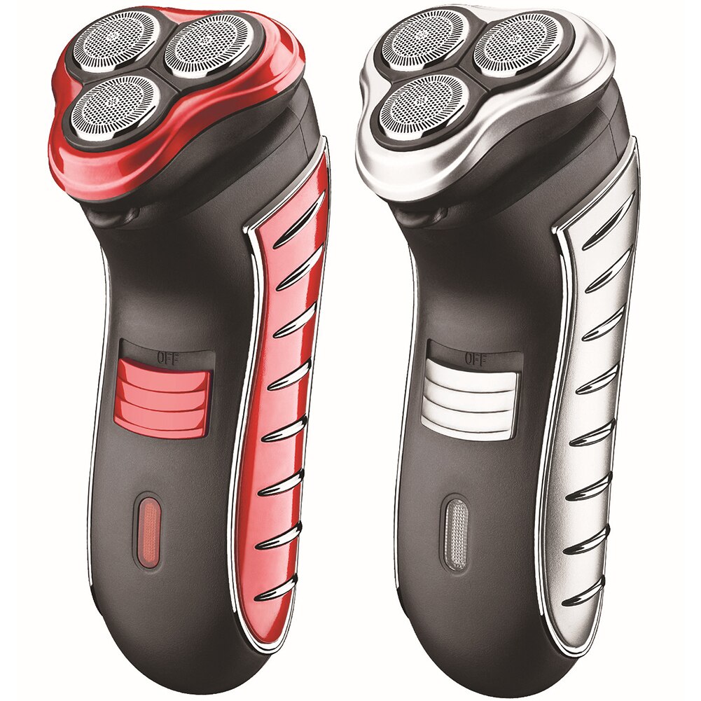 Clean Trimmer Dual Use Shaver Shaving Machine Barber Trimmer Electric Razor 3 Blades Rotating Washable Beard