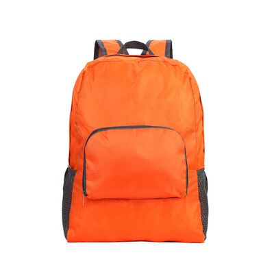 Hiking Bag Rucksack Lightweight Foldable Waterproof Nylon Women Men Skin Pack Backpack Travel Outdoor Sports Camping: Orange