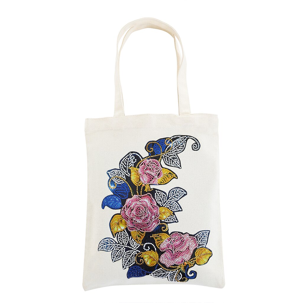 Diamant Schilderen Tote Bag Herbruikbare Duurzaam Diy Diamant Art Handtas Opvouwbare Opbergtas Kruissteek Borduren Kit Art Craft: 1PCS-G