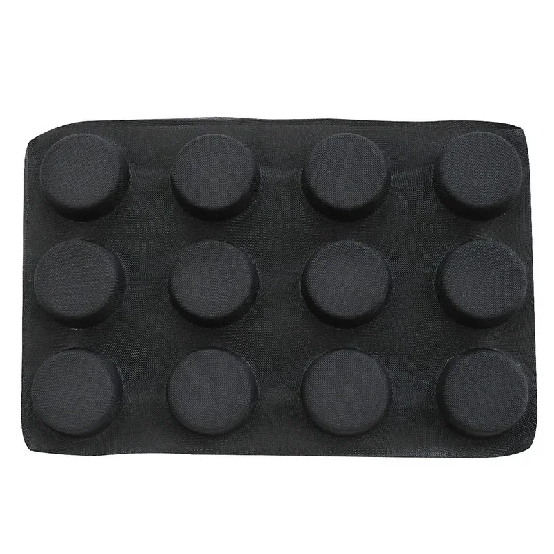 Perforerede hamburgerforme muffinforme non-stick bageplader silikone bolleforme: Default Title