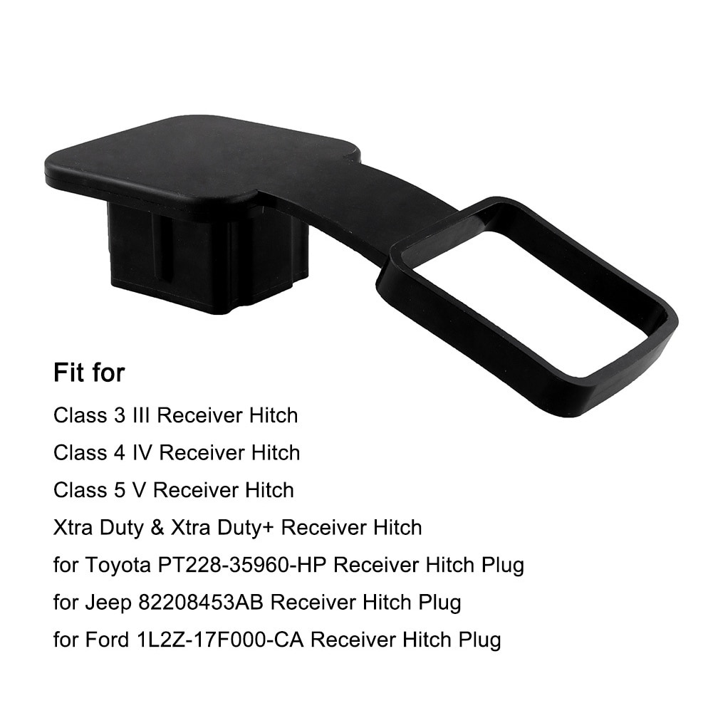 2 Inch Trailer Hitch Receiver Cover Insert for Dodge Ram Benz Toyota Ford Jeep Auto Trailer Hitch Cover Plug Caps Rubber
