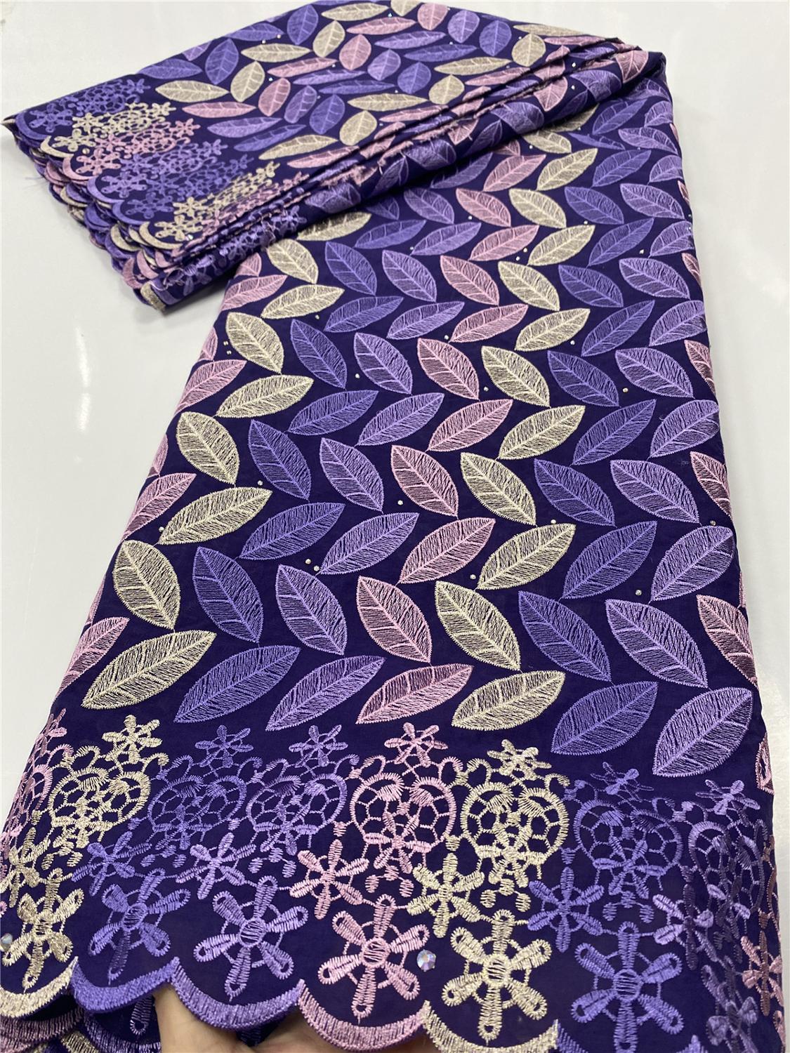 Tessuto africano del Merletto A Secco 2020 di Alta Qualità Nigeriano Tessuti di Pizzo di Cotone Svizzero Del Merletto Del voilà in Svizzera per Il Vestito Delle Donne YA3462B-2: immagine 5