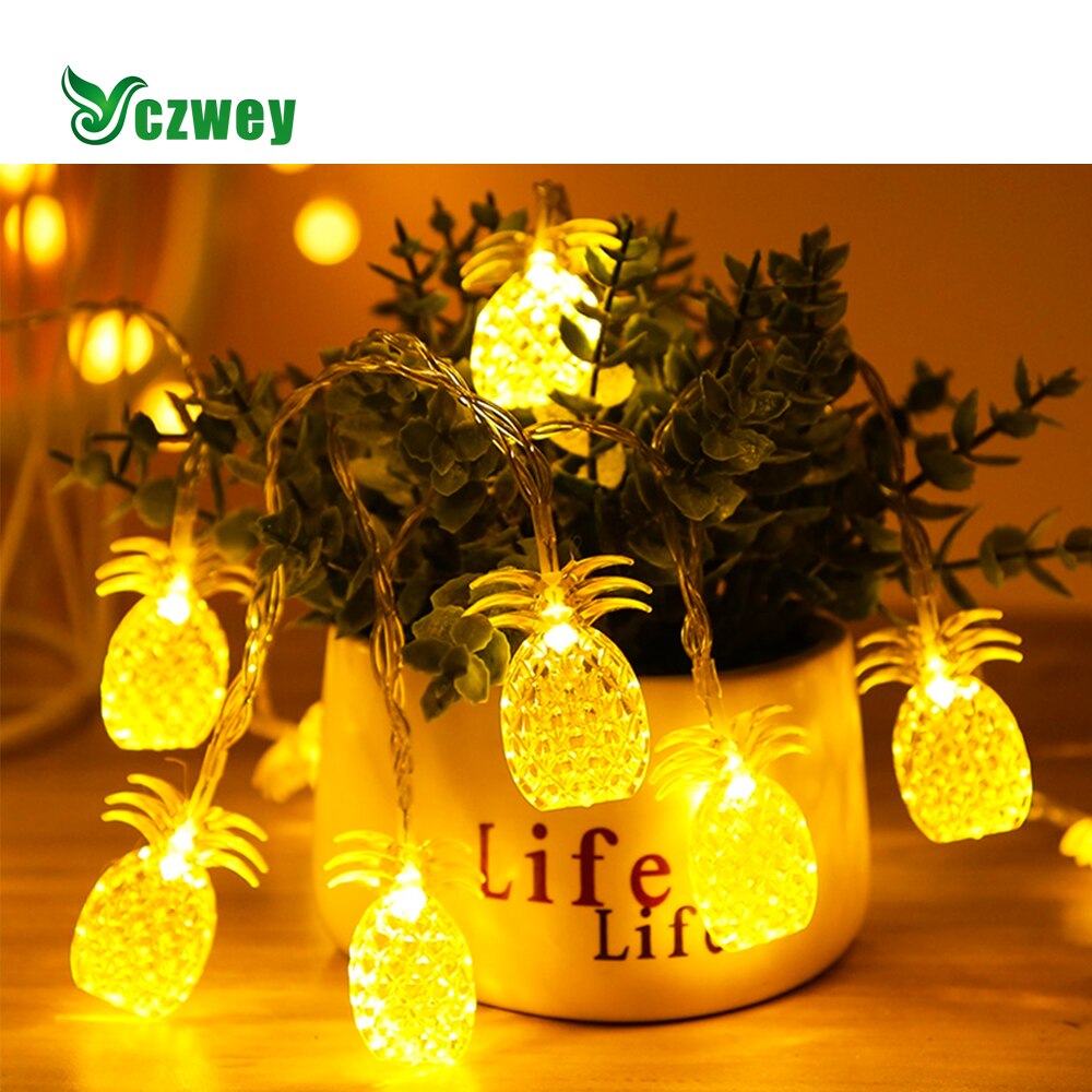 Guirlande lumineuse LED ananas, 1.5M 3M, éclairage féerique de noël, , fête de mariage, décoration de jardin pour chambre à coucher familiale