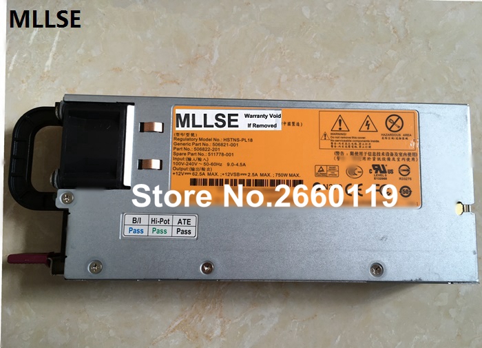 Server Power Supply 750W for HSTNS-PL18 HNTNS-PD18 DPS-750RB - Tested