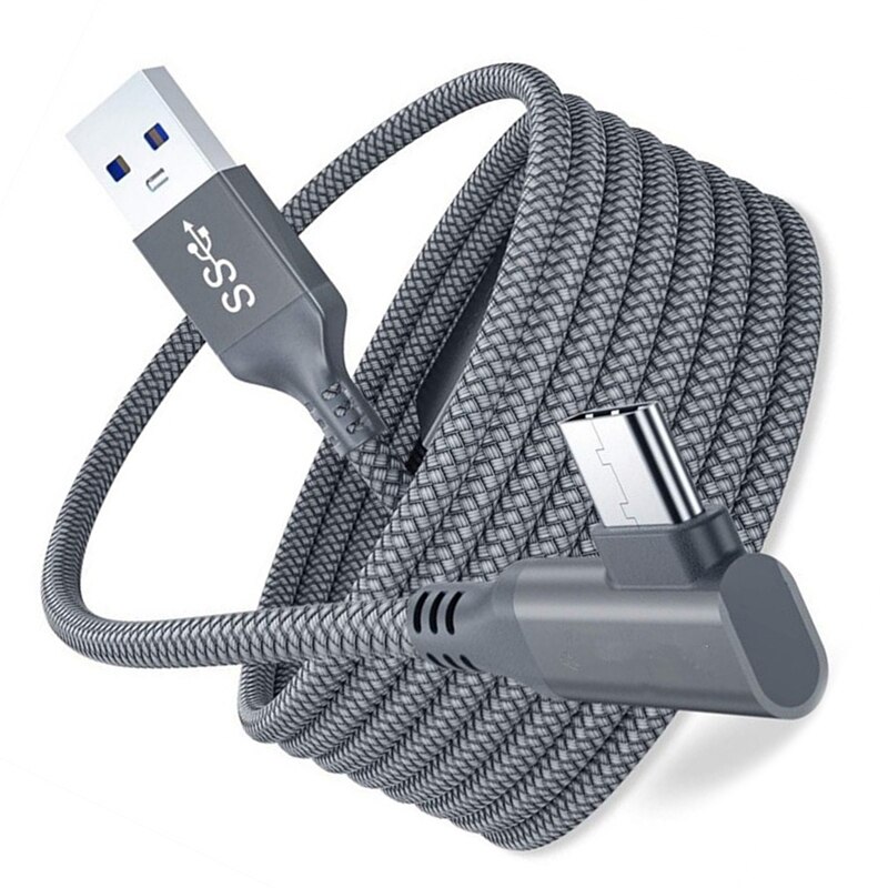 5M Câble de Chargeur pour Oculus Quest 2 Lien Casque USB 3.0 Type C Ligne De Données Transfert Type-c à USB-A Cordon Accessoires VR