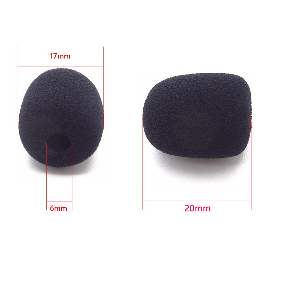 10Pcs/5Pcs Ronde Bal Lavalier Microfoon Foam Voorruit Spons Windschermen 6Mm Opening Voor Revers Headset Microfoon