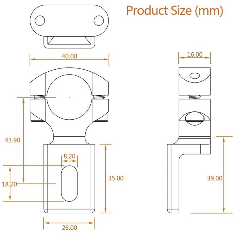 Nieuw-Universele Stuur 22Mm 7/8Inch Motorfiets Koplamp Beugel Spotlight Mount Houder Buis Klem Voor Cafe racer Chopper