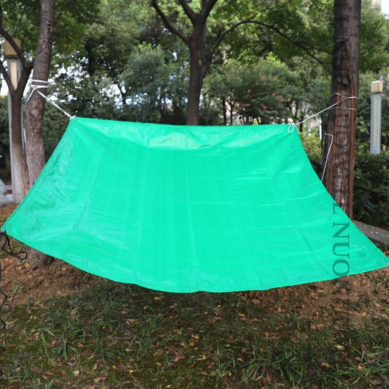 Tela impermeable para camiones, 0,32mm de espesor, lona verde y plateada PE, tela impermeable para jardín