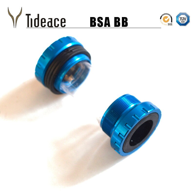 Bicycle Press Fit BSA Bottom Bracket MTB Road Cycling Plastic&Aluminum alloy Bolt 68mm Crank Axis: blue