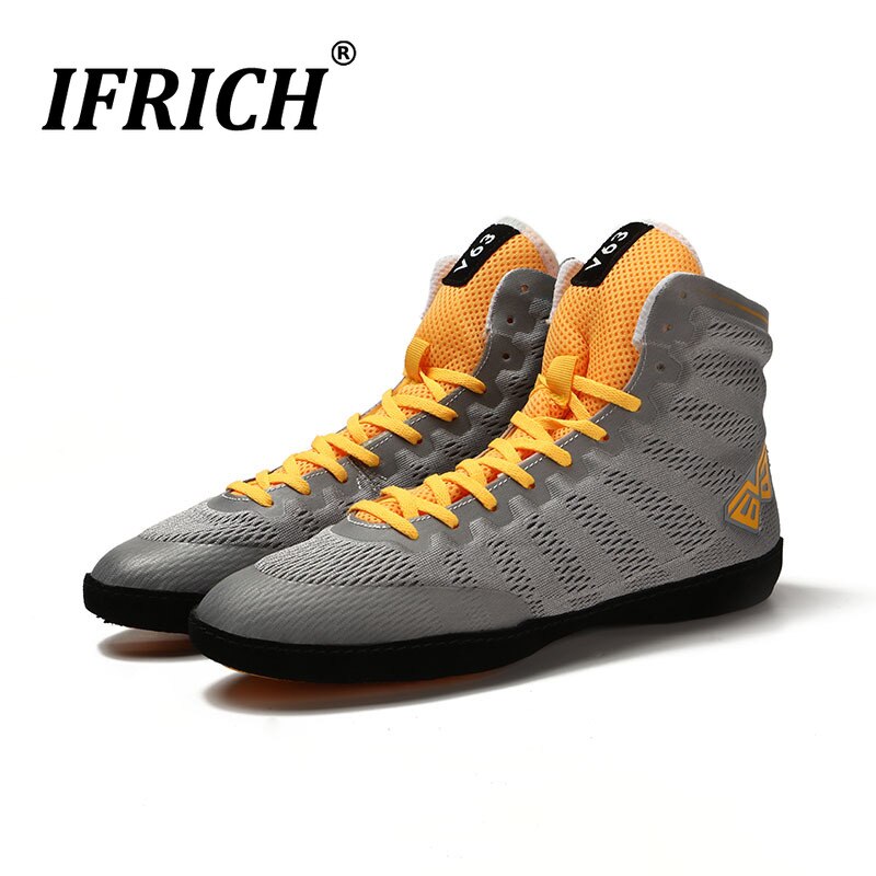 Men Boxing Shoes Super Lightweit Breathable Wrestling Boots Male Wihte Black White Shoes for Boxing Sneakers Sport Trainers