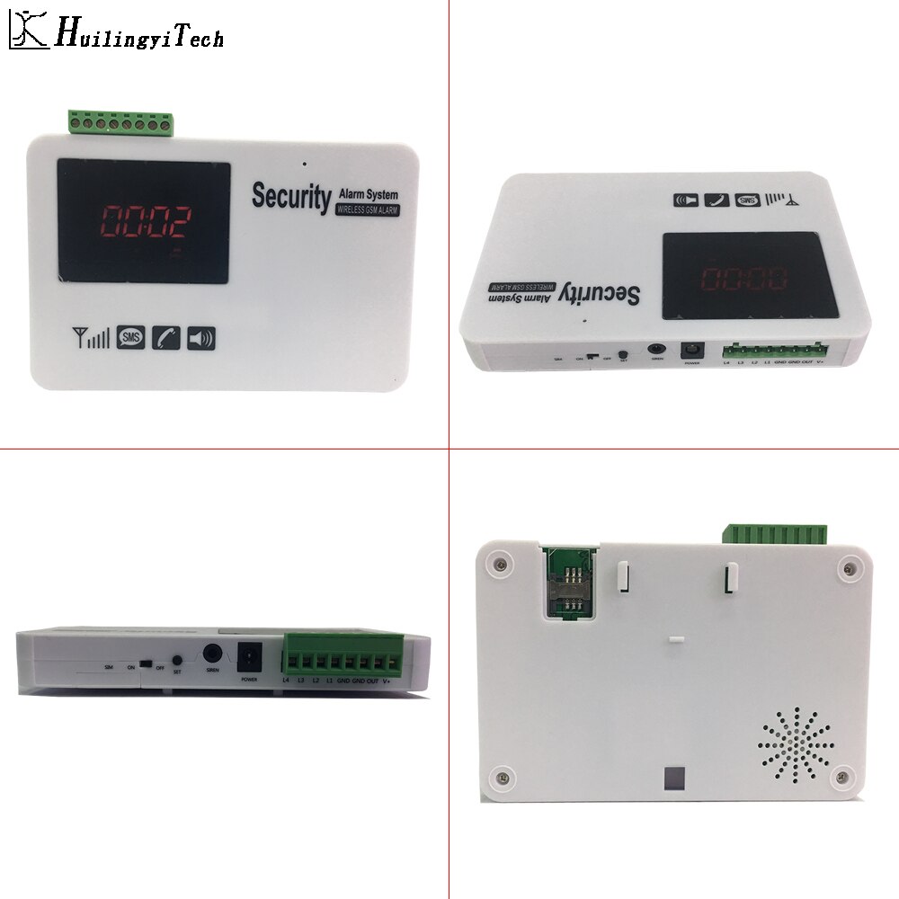 Home Security System Android IOS APP Control Wireless GSM Alarm SMS Alarm House Burglar Protect Alarm System