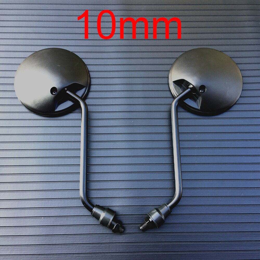 1 Paire Rétroviseurs Moto Scooter Universels 8mm 10mm - Bleu, Réglables Et Résistants